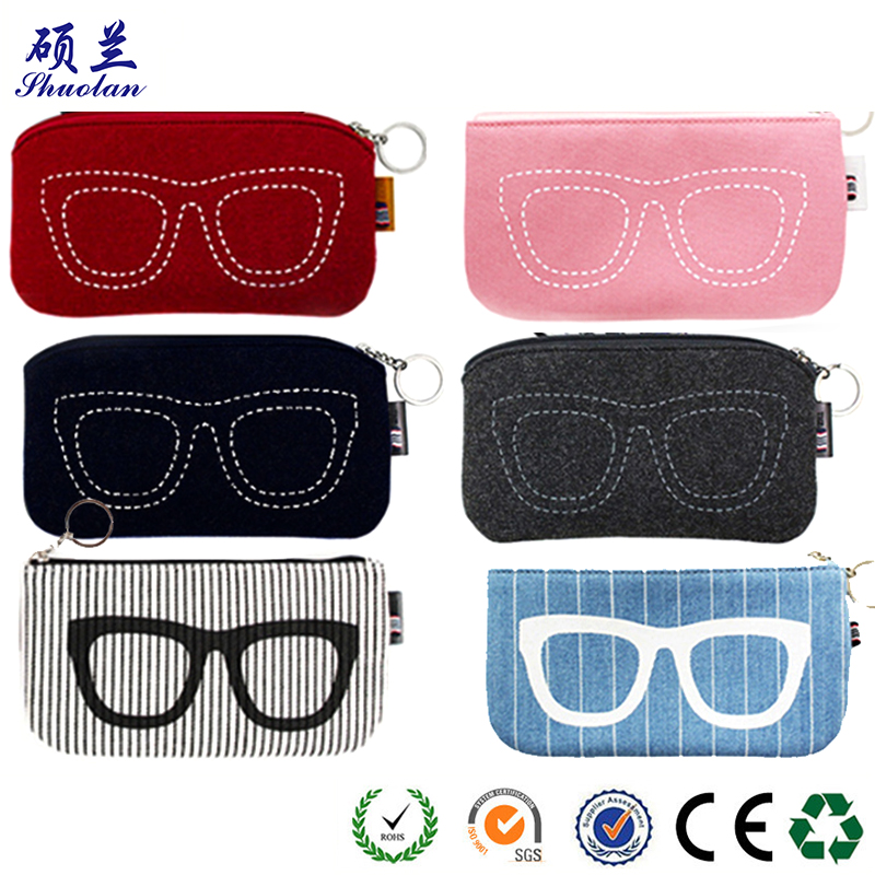 Hot Sale Felt Glasses Bag