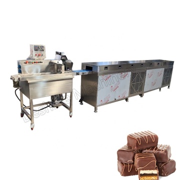 Chocolate Enrober Making Line with Cooling Tunnels - 8kg/15kg/30kg/60kg Chocolate Bar Maker