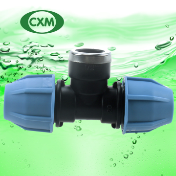 PP compression female tee