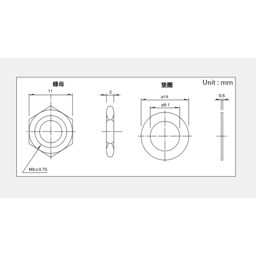 Potensiometer putar seri Rk09l