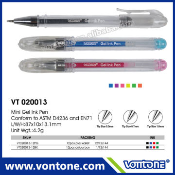 Promotional mini gel ink pen