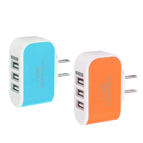 5W 3-Port USB Dinding Charger CE FCC RoHS
