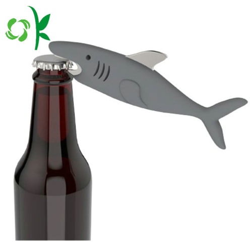 Pitch Shark Shape Silicone Home Jar Bottle Opener Plug