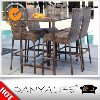 DYBAR-D5425 Danyalife 2015 New Outdoor Resin Wicker Garden Bar Stool