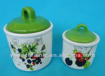 colorful kitchen canister set