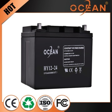 Imported standard 12v 24ah first class quality OPZS battery