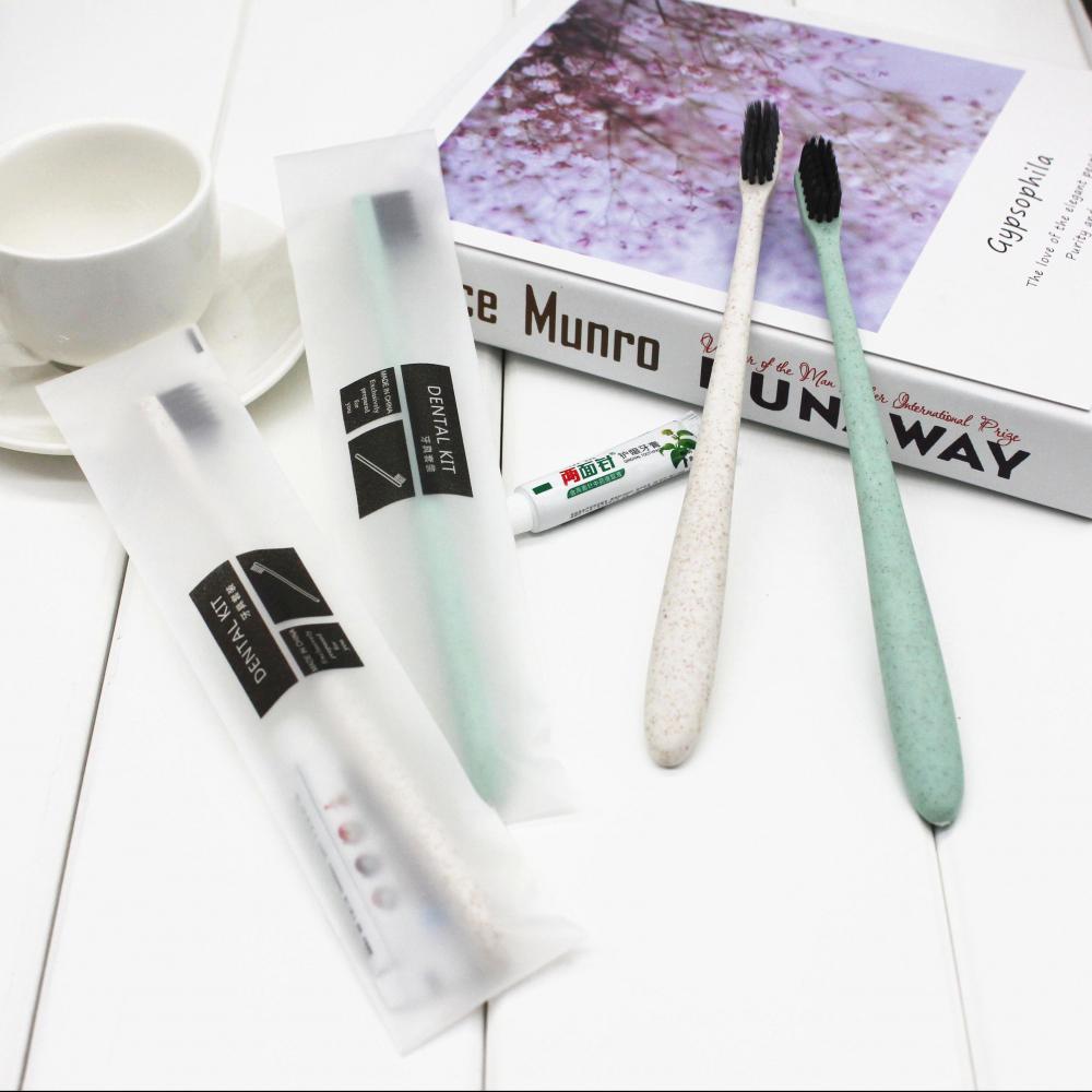 Degradable Straw Toothbrush