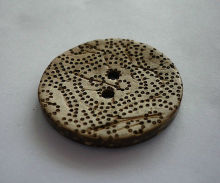 Fashion Laser Engraved Coconut Buttons