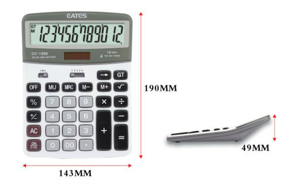 big screen calculator for office use aluminum panel calculator dual power and high quality calculator