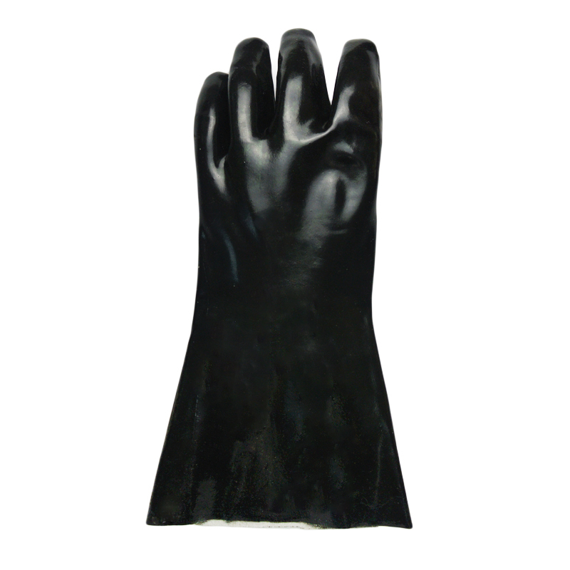 Guanti protettivi personali in PVC nero 12 pollici