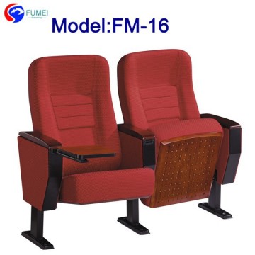 FM-16 Fabric cushioned Lecture chair with writing tablet