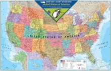 Kids Desk Pads, Map Desk Pad, World Map Counter Desk Pads