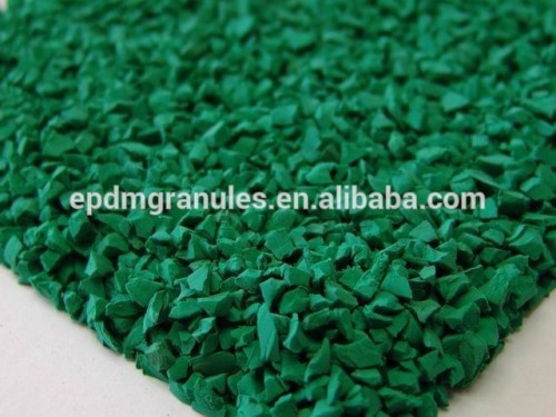 GREEN EPDM RUBBER GRANULES