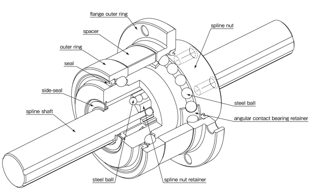 ball screw spline