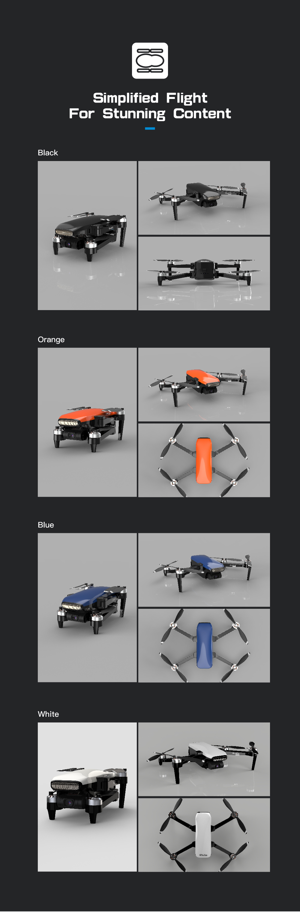 C-FLY 2020 NEW MODEL C-FLY Faith 2 drone with 4k camera 35mins flight time 5G Wifi FPV Optical Flow Function