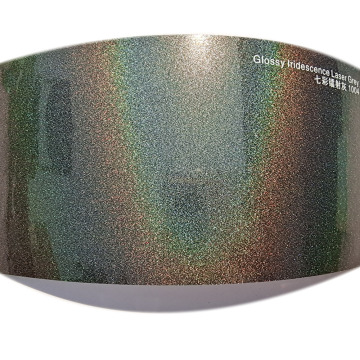 5X59FT Self Adhesive Gloss Iridescent Laser Grey Vinyl Stickers - Car Paint Protection Film Price