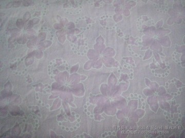 CVC BURNT-OUT fabric