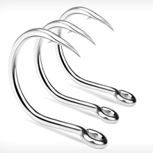 Factory Direct Price High Carbon Steel Fishing Hooks for Deep Ocean - Circle Squid & Grouper with Large Barb