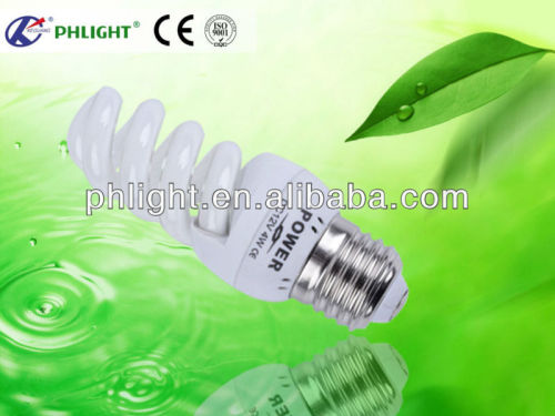 DC12V 2700K 15W compact screw Full Spiral Enegy Saving Lamp