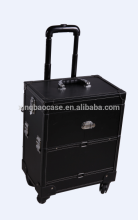 high grade cosmetic aluminum rolling case XB-CS758
