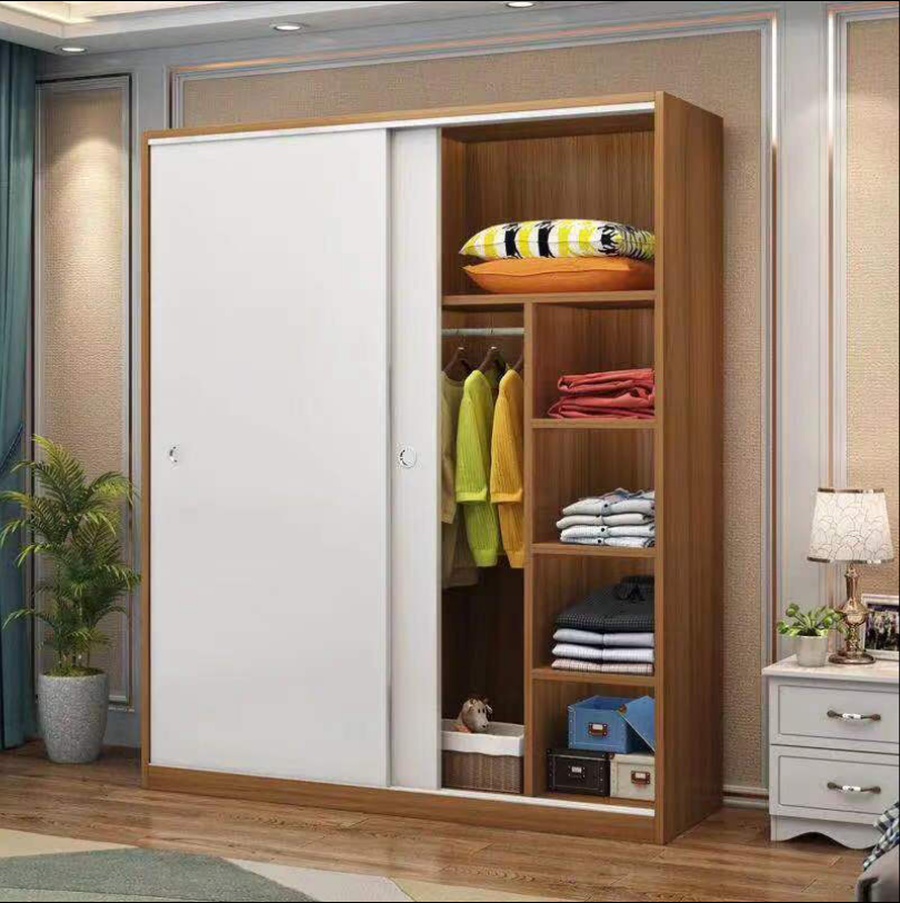 Armoire en bois la plus populaire avec porte coulissante ou rangement