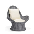 Polyester Rattan Patio møbler Loveseats