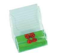 Liquid Acrylic Memo Block with Fancy Floater