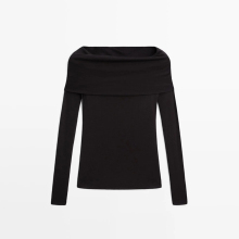 Women's off shoulder long sleeved T-shirt