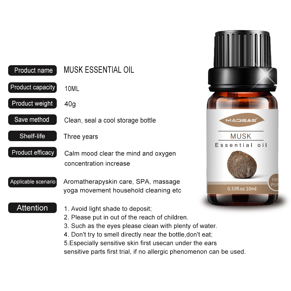 Top Quality Natural Musk essential oil for diffuser