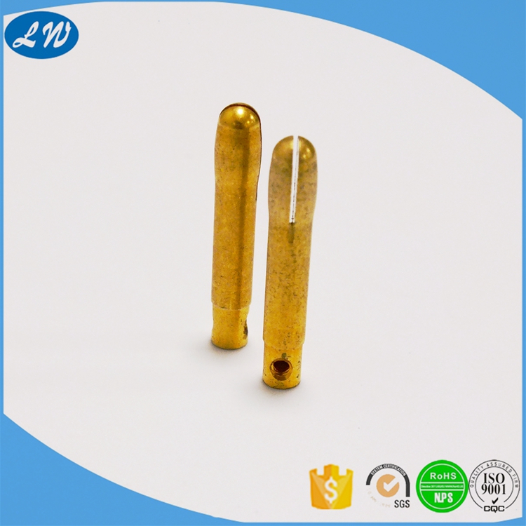 OEM customized CNC lathe turning machining precision cnc turning brass hollow pin shaft