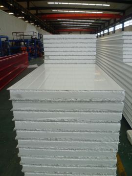 Low Cost Insulated Sandwich Panels , Polystyrene Eps Sandwich Panel