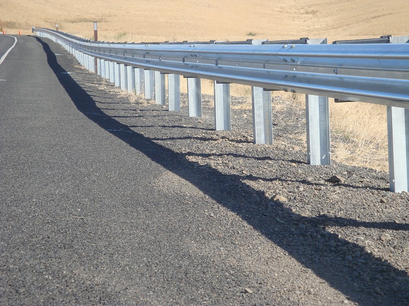 barrera de tráfico de seguridad vial de barandilla de carretera galvanizada