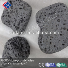 Honeycomb block, G685 black basalt stones