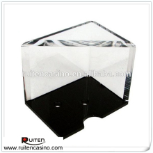 4 Deck Acrylic Playing Card Holder With Top Lid