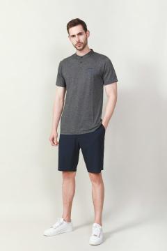 MEN'S CD YARN STAN UP COLLAR POLO GOLFER