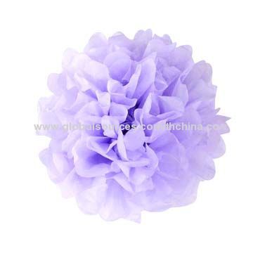 Folding rice paper flower ball, used for Christmas decorations