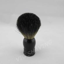 Resin handle brush black badger shave
