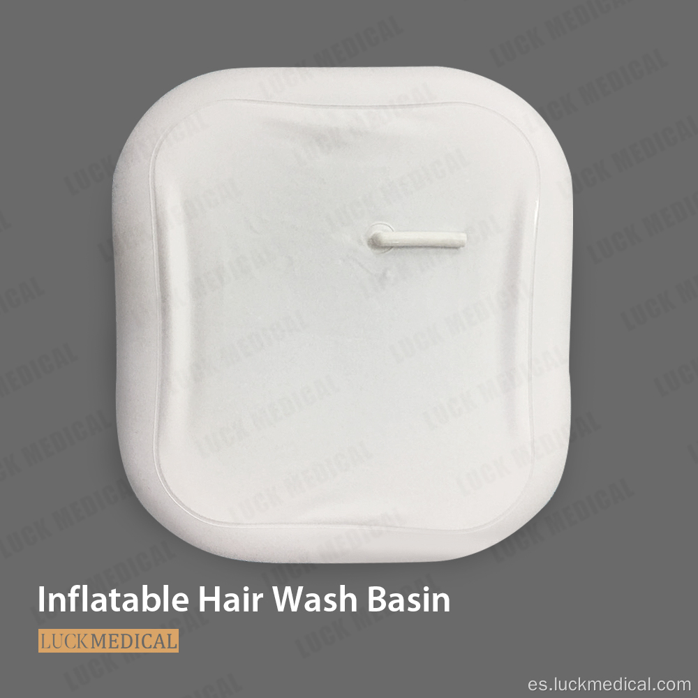 Plástico de lavado de cabello portátil inflable para paciente