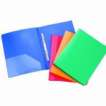 Imej Folder Fail Poket Plastik Dengan Prongs Wenzhou Highway Trade Defoile Co Ltd