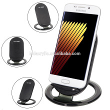 Qi Wireless Fast Charger Move Coil Adjustable Quick Charging Pad Stand for Phone