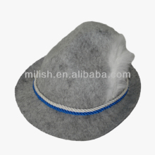 Traditional Tyrolean Bavarian felt top Hats Factory in China MA01C