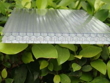 Guangzhou Begreen 6mm polycarbonate alveolate hollow sheet, honeycomb sheets