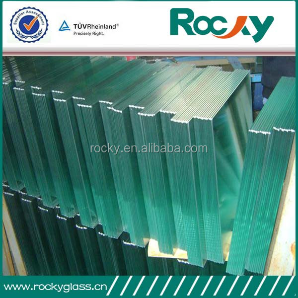 Hot Sell 0.38mm,0.76mm,1.52mm, 3.04mm clear and color wired pvb film laminated tempered glass