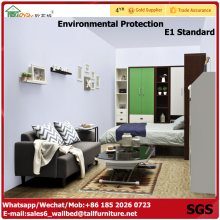 Luxury portable folding bed hidden bed cabinet book and computer cabinet