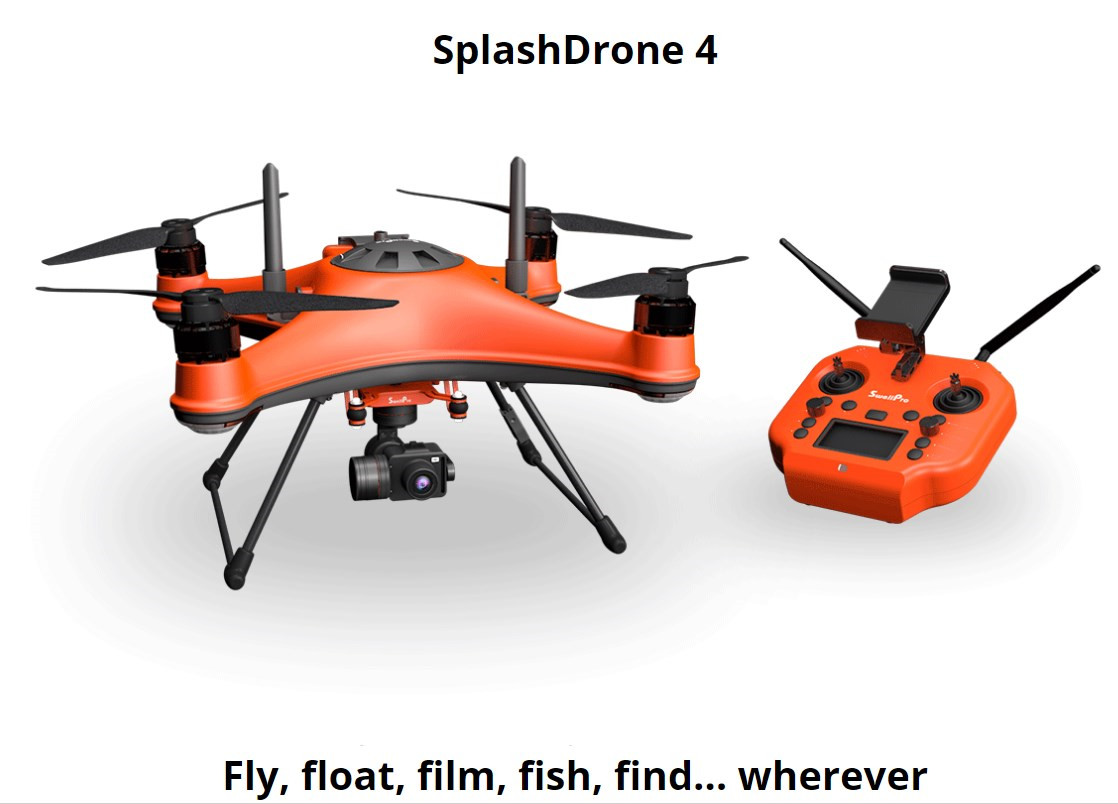 IP67 Waterproof  2kg payload Swellpro SplashDrone 4 camera fishing drone with Night vsion & rescue