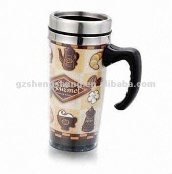 450ml stainless steel photo insert mugs