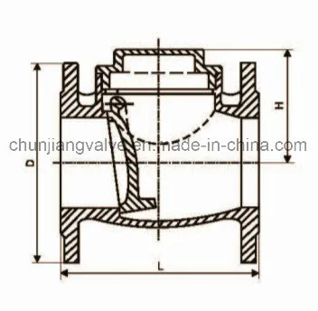 GB Standard Brass Flange Check Valve (H409)