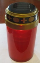 LED Solar Grave Candle