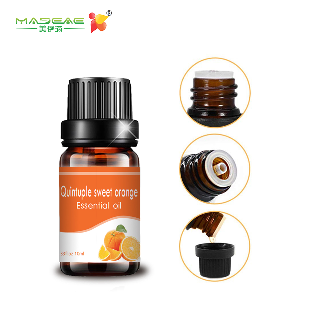 10ml 대량 대량 사용자 정의 개인 레이블 Quintuple Sweet Orange Oil