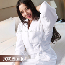 100% cotton white color hotel bathrobe, The kimono collar bathrobe wholesale